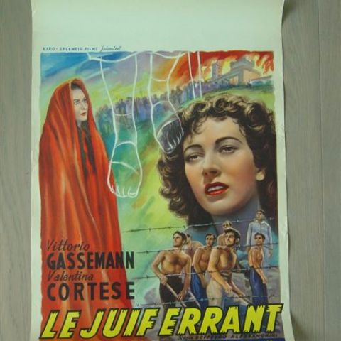 'Le juif errant' (Vittorio Gassman) Belgian affichette
